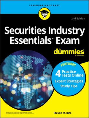 cover image of Securities Industry Essentials Exam For Dummies with Online Practice Tests